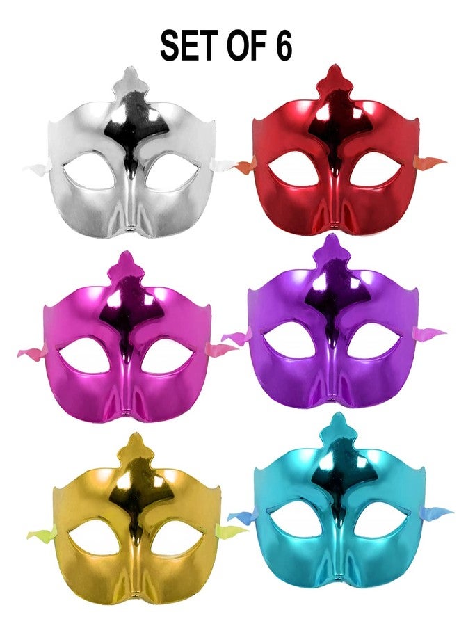 EKAN Masks for Bachelor Party Colorful Eye Mask for Halloween/Xmas Party Birthday Party/Adult Party for Men and Women Mask (Multicolor, Set of 6Pcs) - Image 5